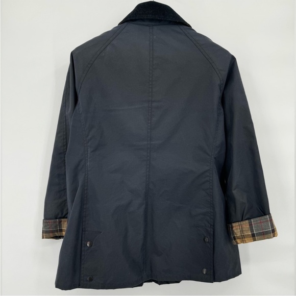 Barbour The Original Tartan Waxed Slim Fit Women's size 12 Jacket EUC - Picture 2 of 16